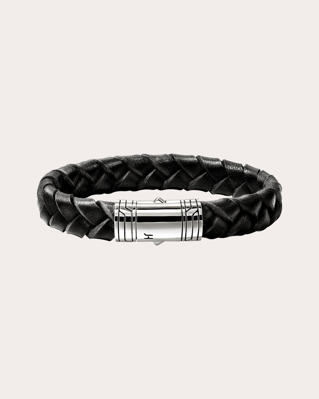 Black Braided Leather Bracelet