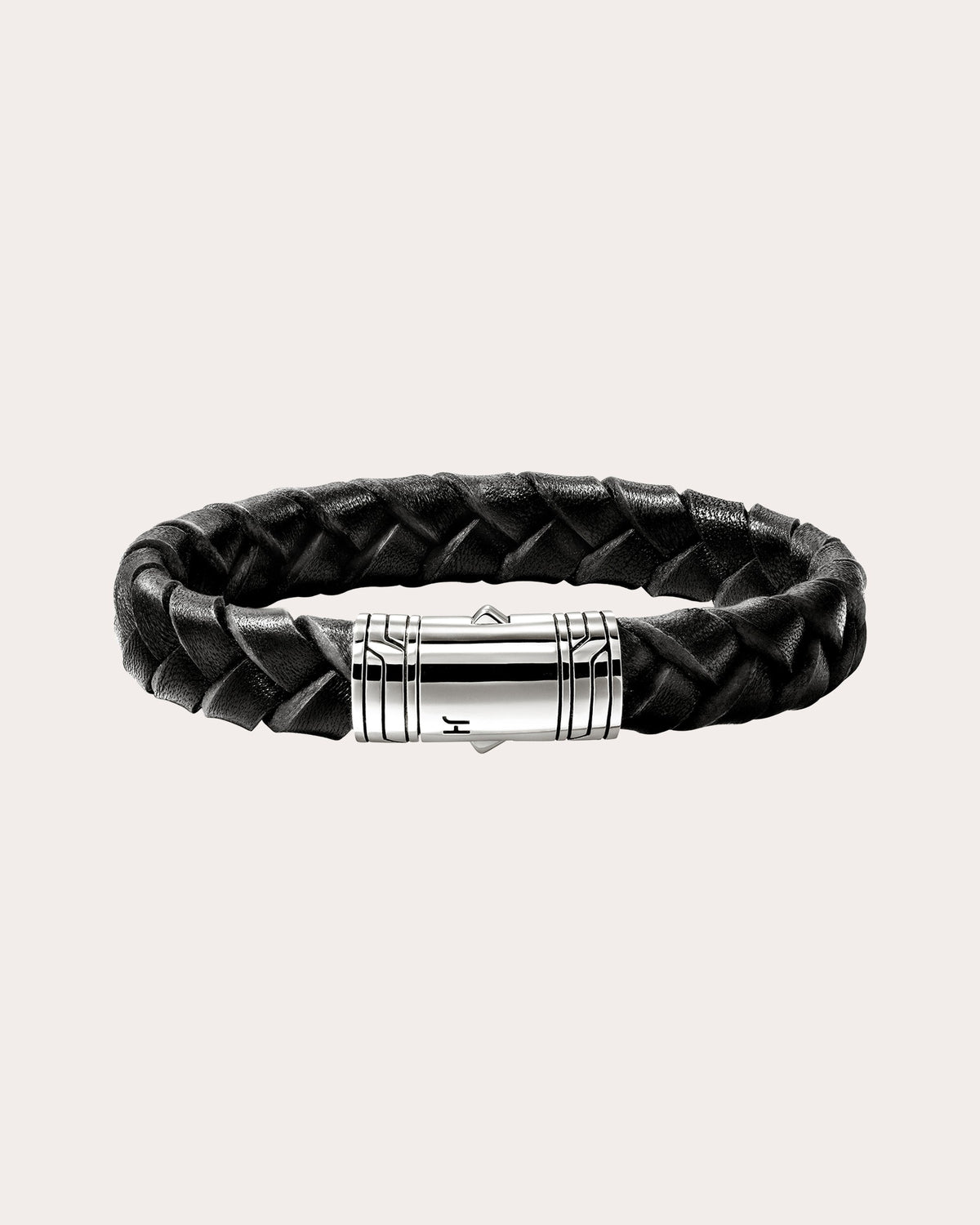 Black Braided Leather Bracelet