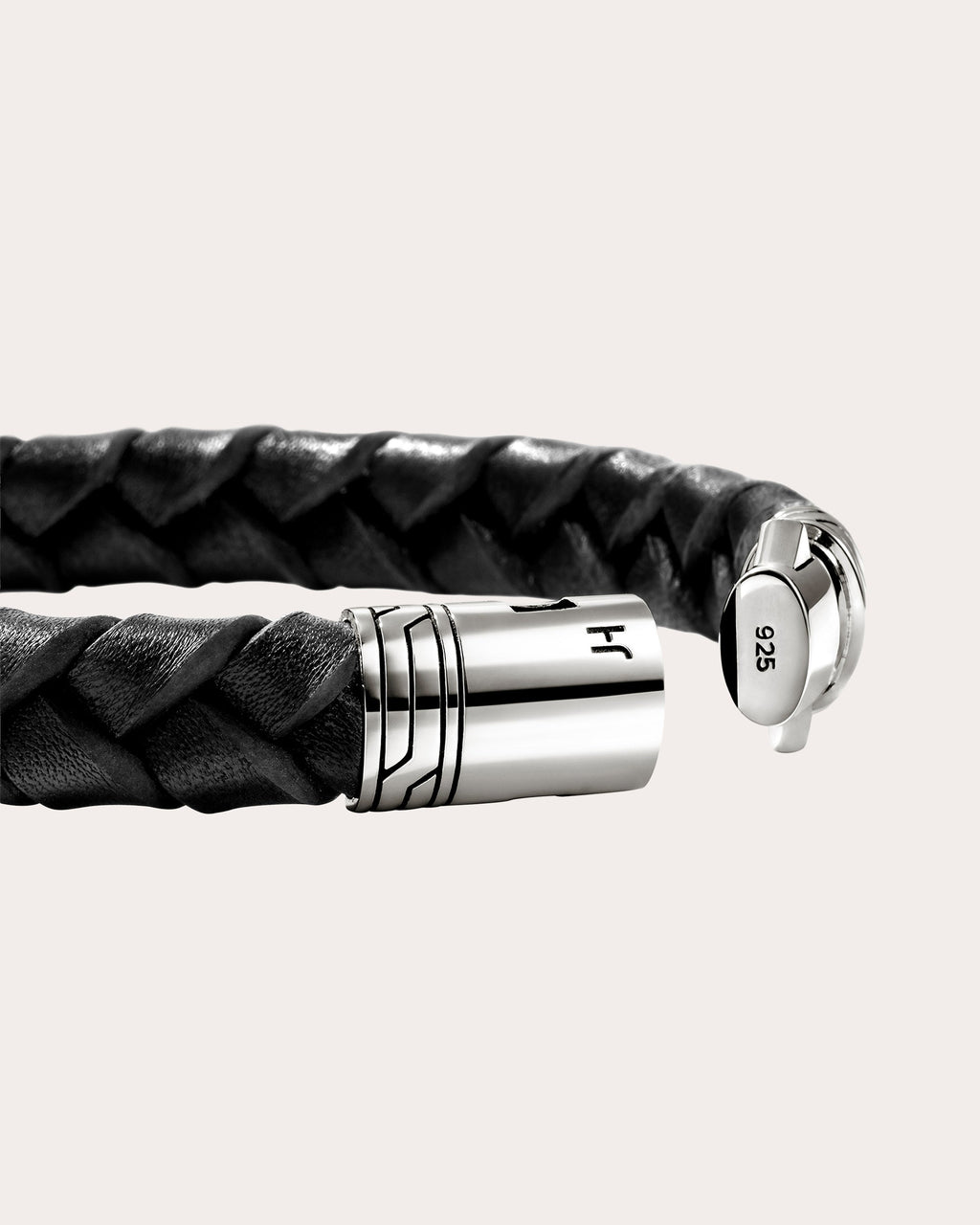 Black Braided Leather Bracelet