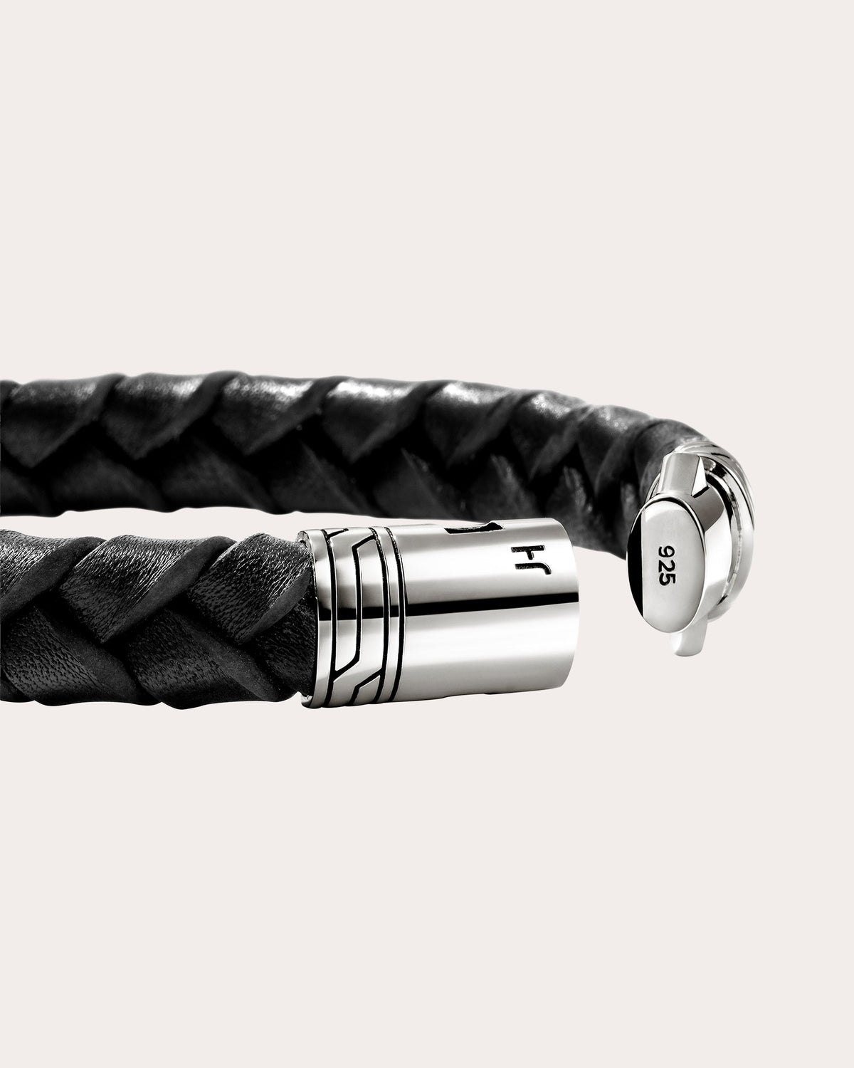 Black Braided Leather Bracelet