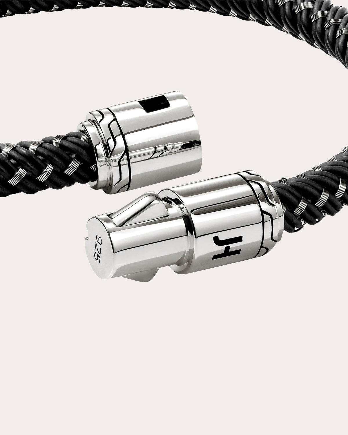 Black Rubber Cord Bracelet