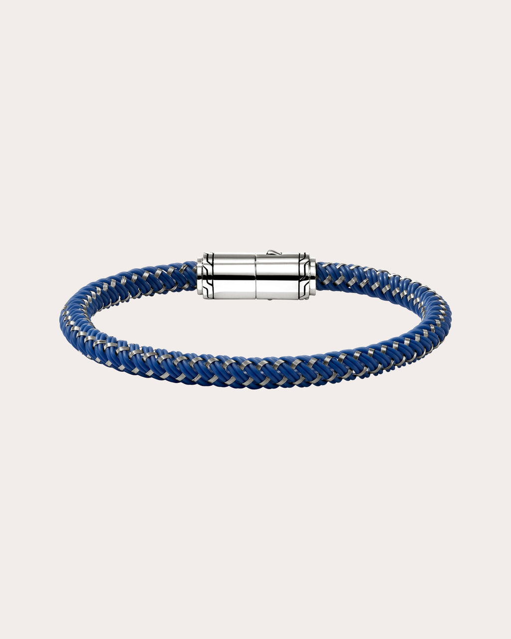 Blue Rubber Cord Bracelet