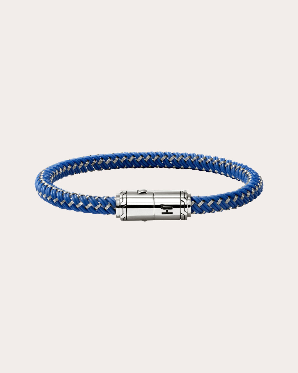 Blue Rubber Cord Bracelet