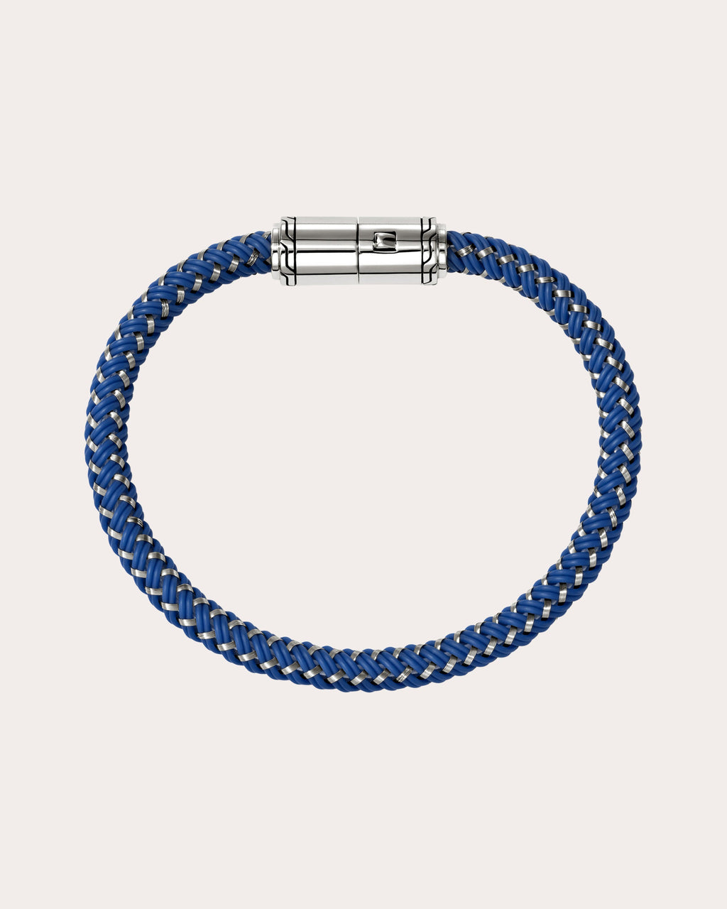 Blue Rubber Cord Bracelet
