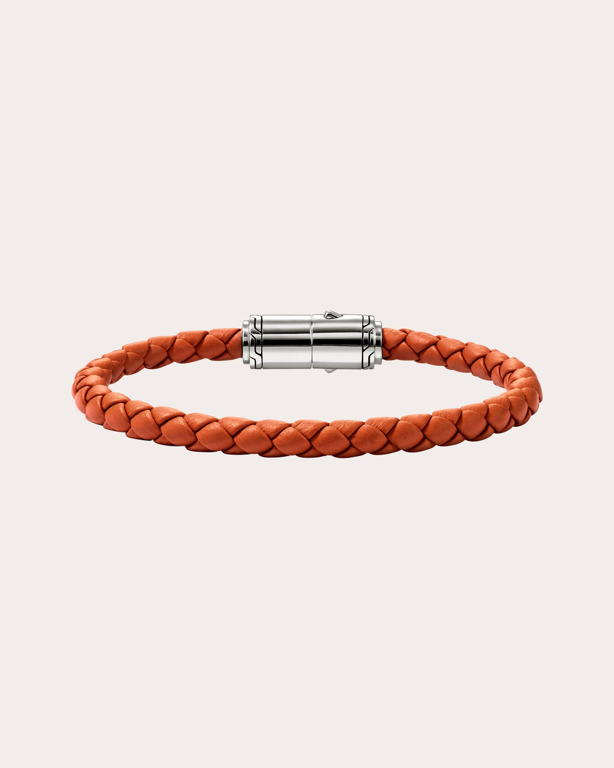 Orange Leather Bracelet