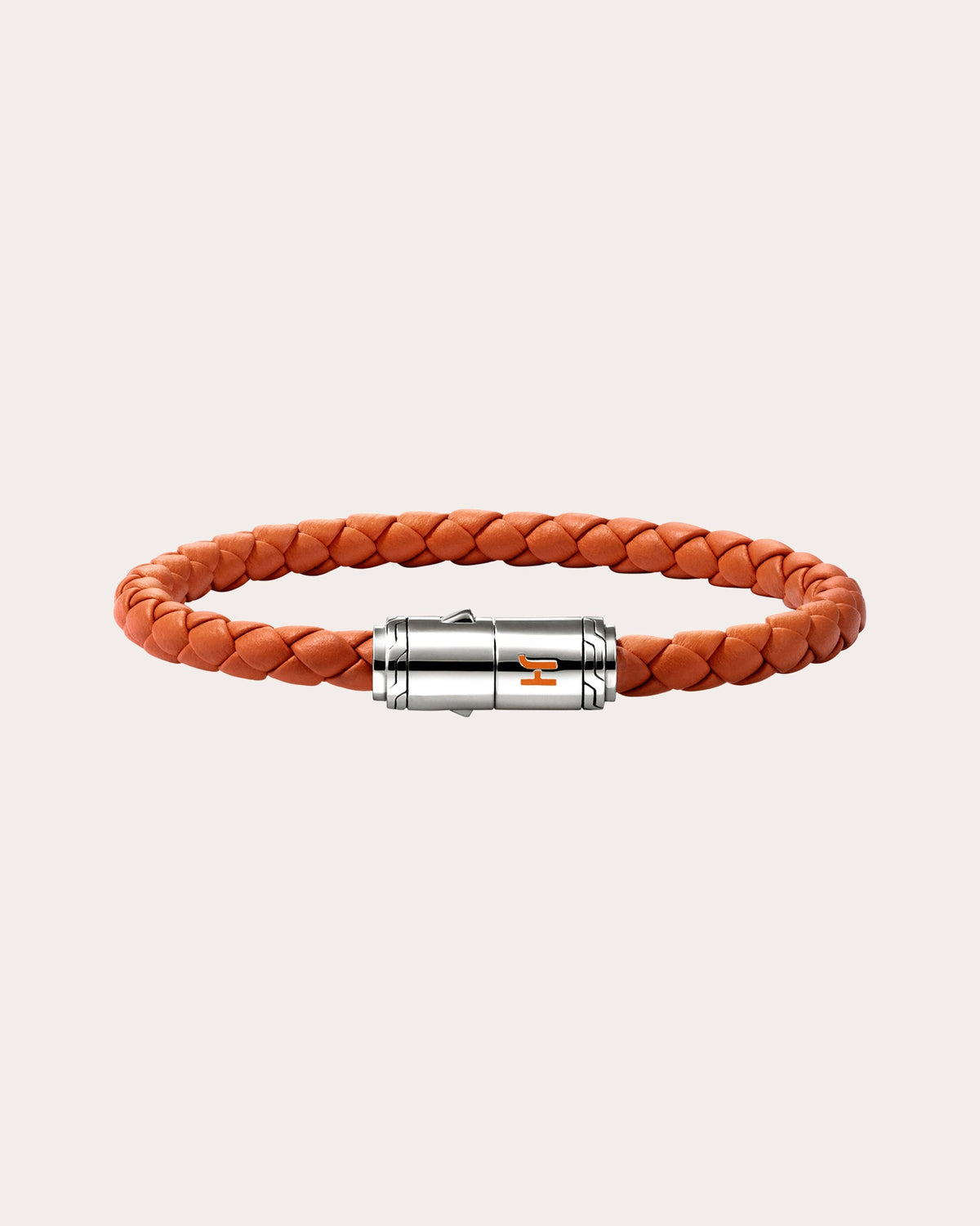 Orange Leather Bracelet