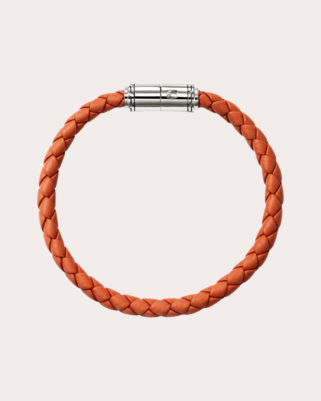Orange Leather Bracelet