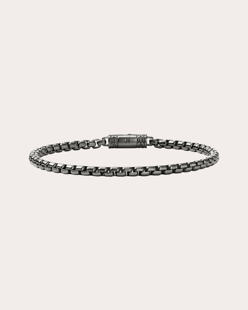 3.7mm Blackened Box Chain Bracelet