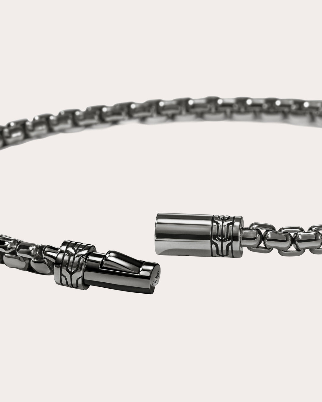 3.7mm Blackened Box Chain Bracelet
