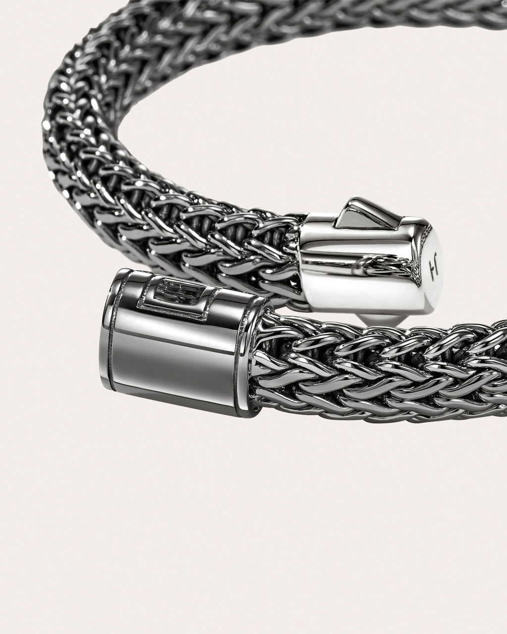 7.5mm Blackened Icon Chain Bracelet
