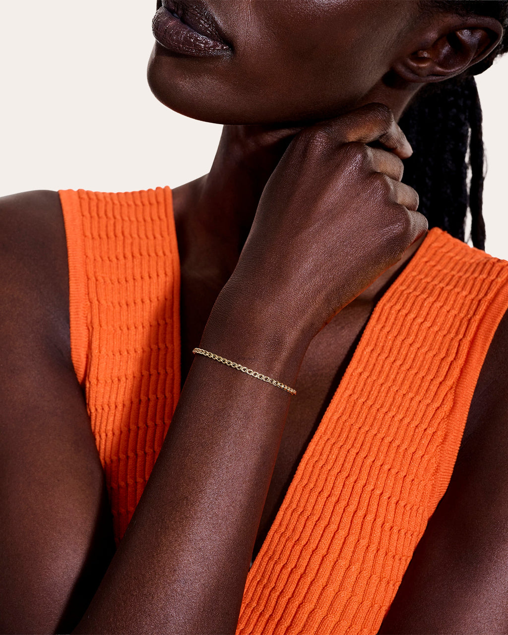 14k Gold Slim Surf Bracelet