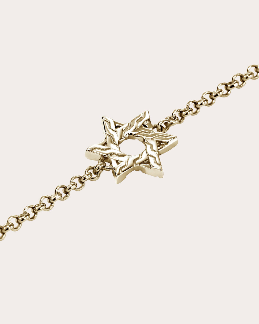 14k Gold JH Essential Star of David Bracelet