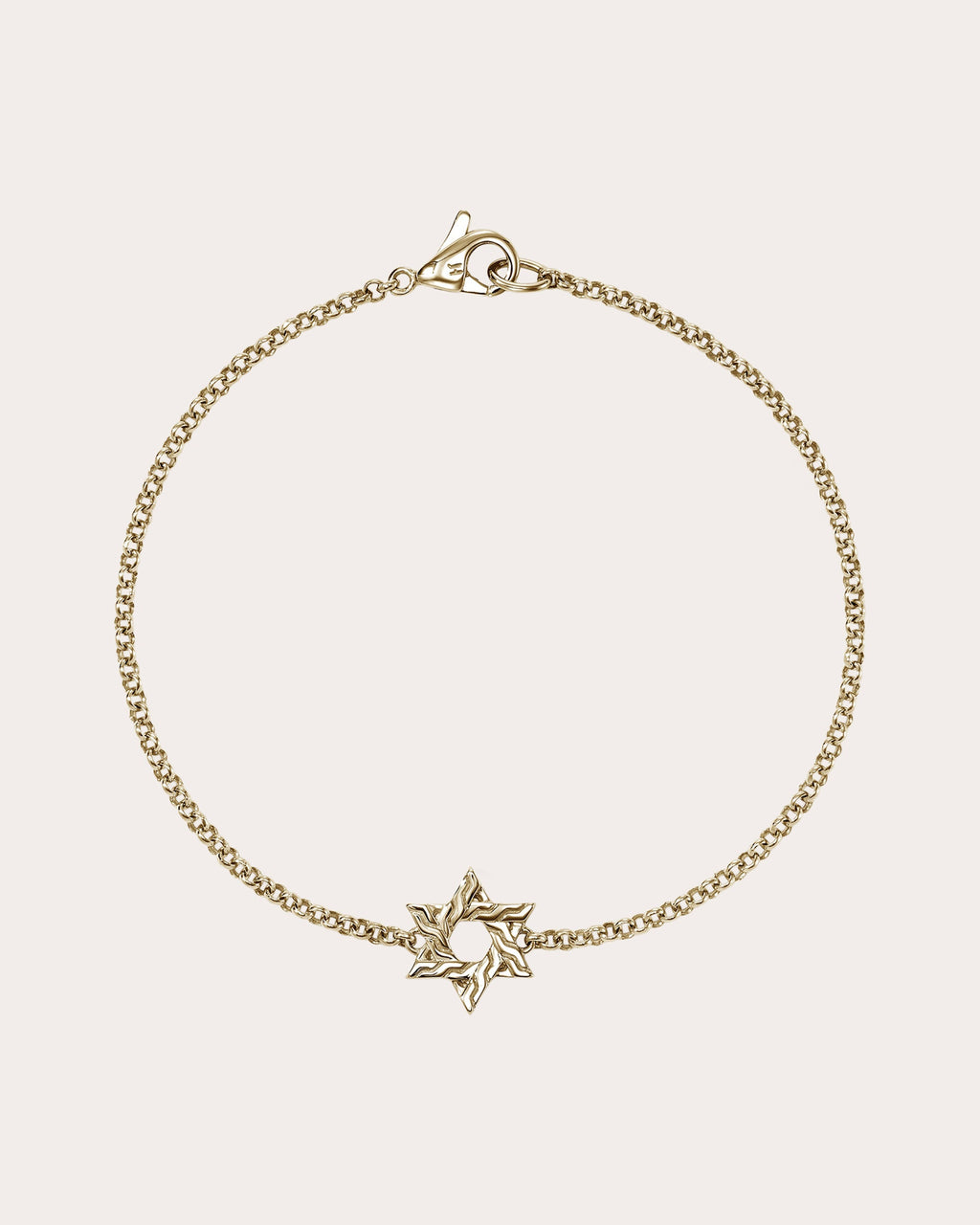 14k Gold JH Essential Star of David Bracelet
