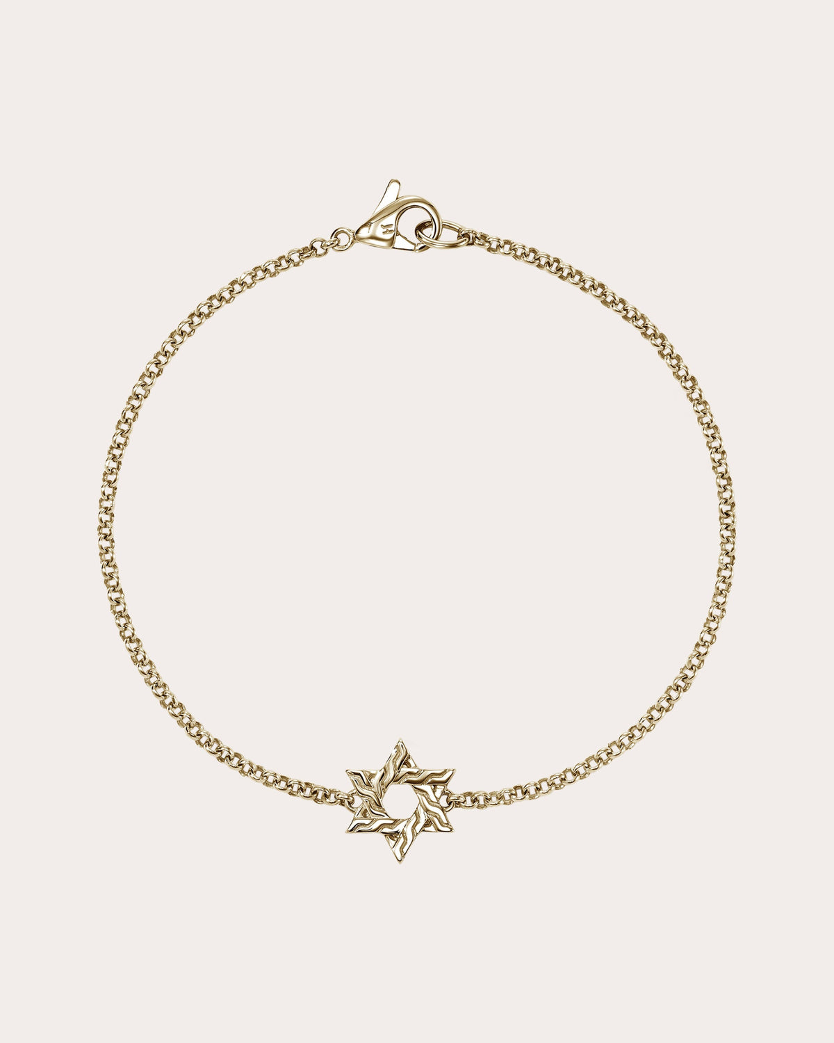 14k Gold JH Essential Star of David Bracelet