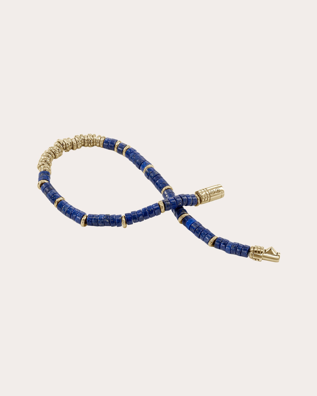 Lapis Lazuli & 14k Gold Heishi Bracelet