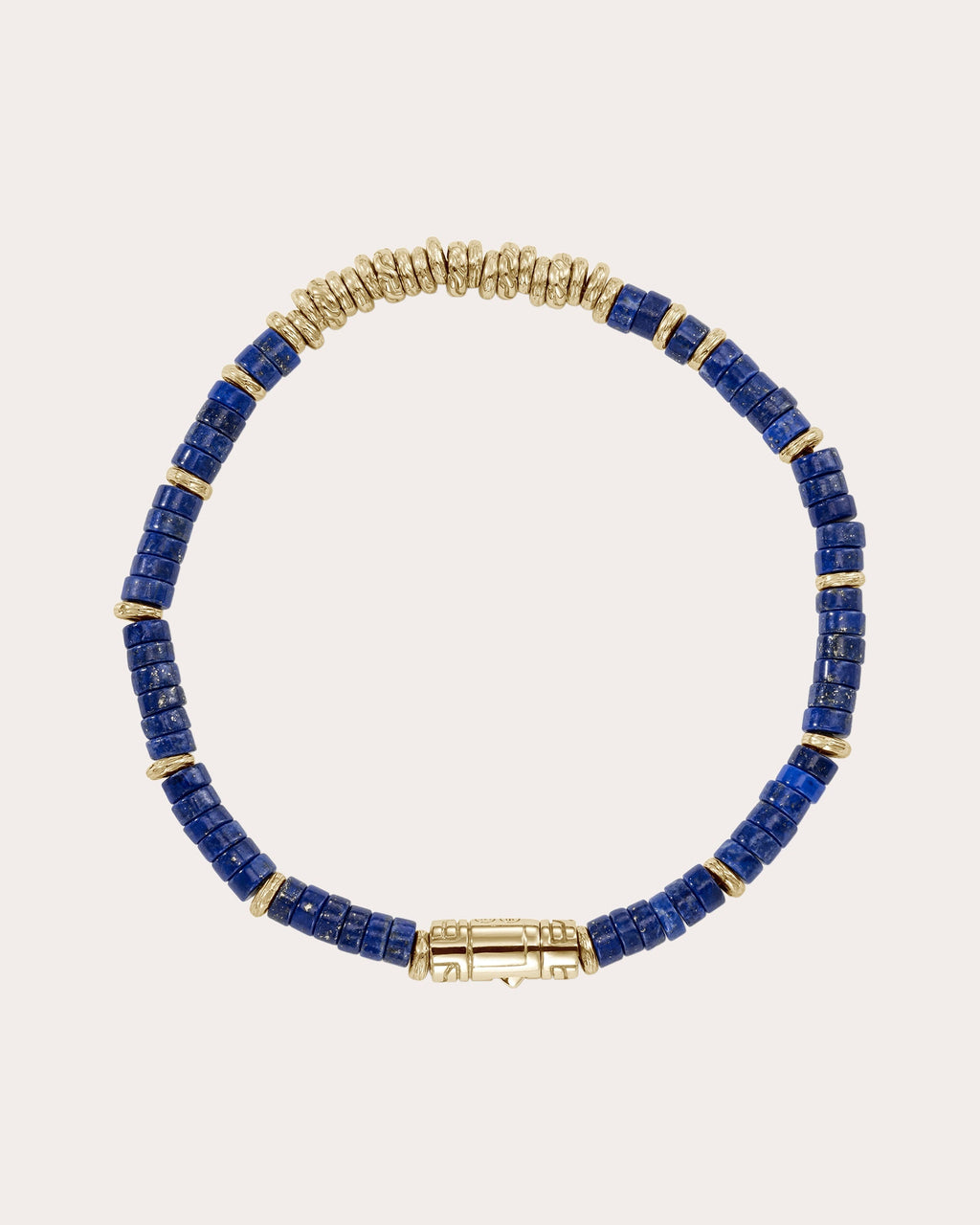 Lapis Lazuli & 14k Gold Heishi Bracelet