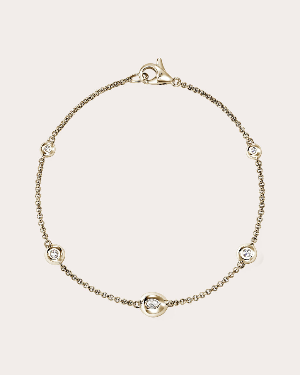 Diamond & 14k Gold JH Lovestruck™ Station Bracelet