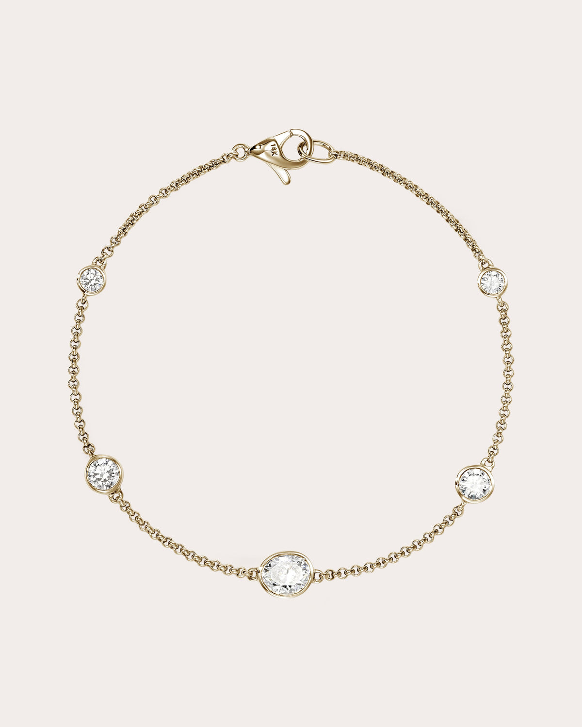 Diamond & 14k Gold JH Lovestruck™ Station Bracelet