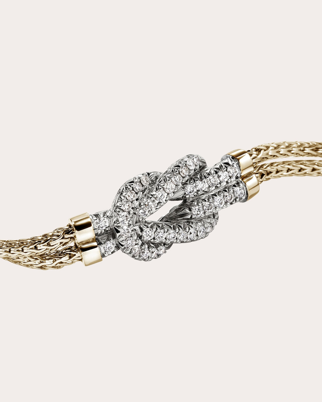 Diamond & 14k Gold Love Knot Bracelet