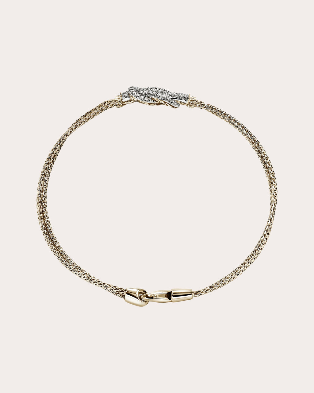 Diamond & 14k Gold Love Knot Bracelet