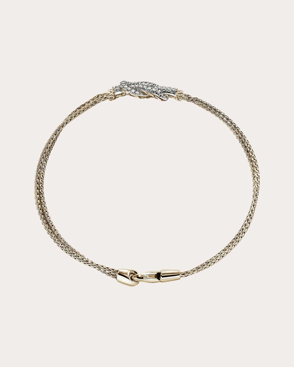 Diamond & 14k Gold Love Knot Bracelet