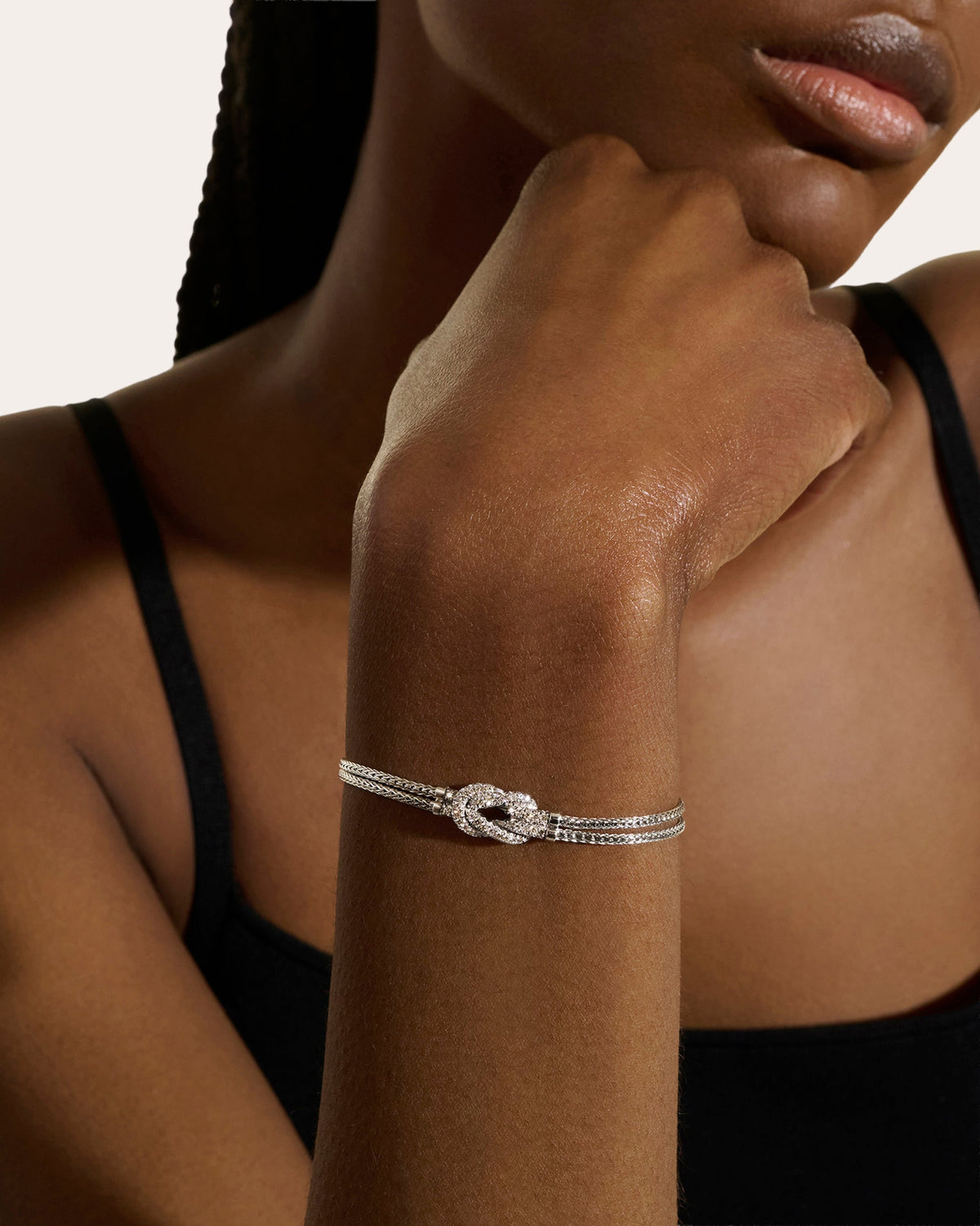 Diamond Love Knot Bracelet
