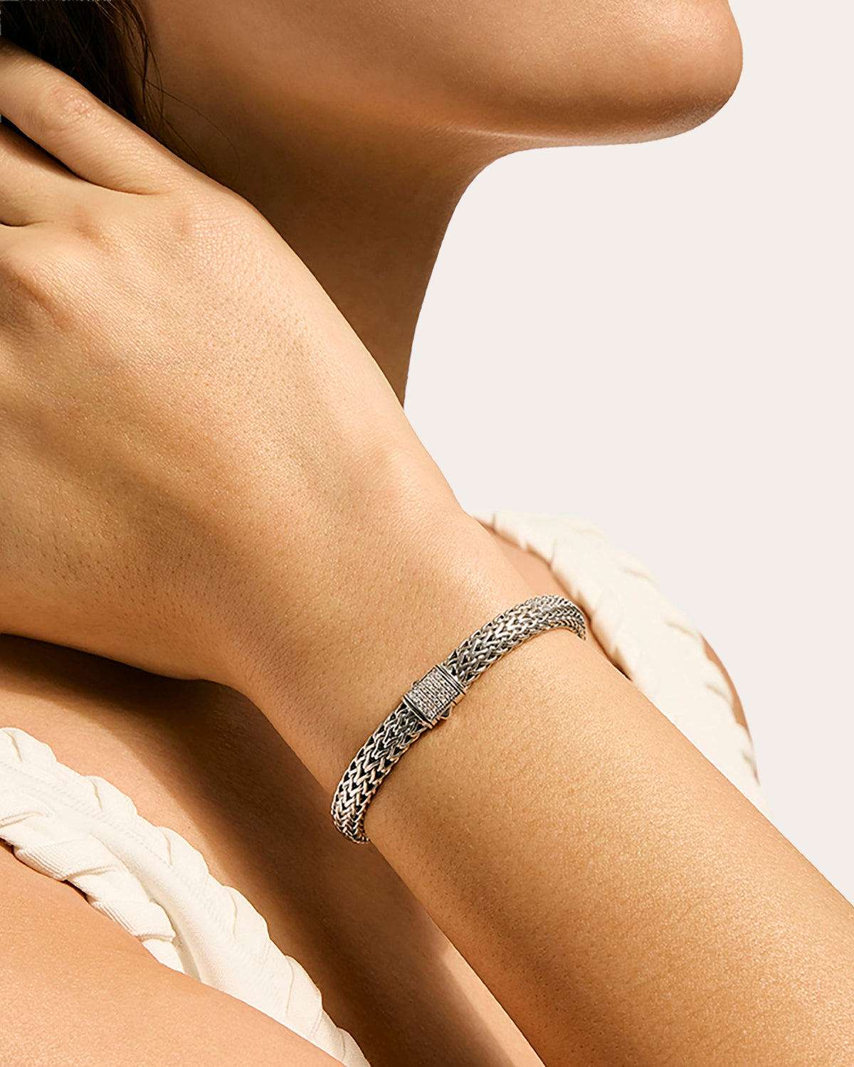 Diamond 7.5mm Icon Chain Bracelet