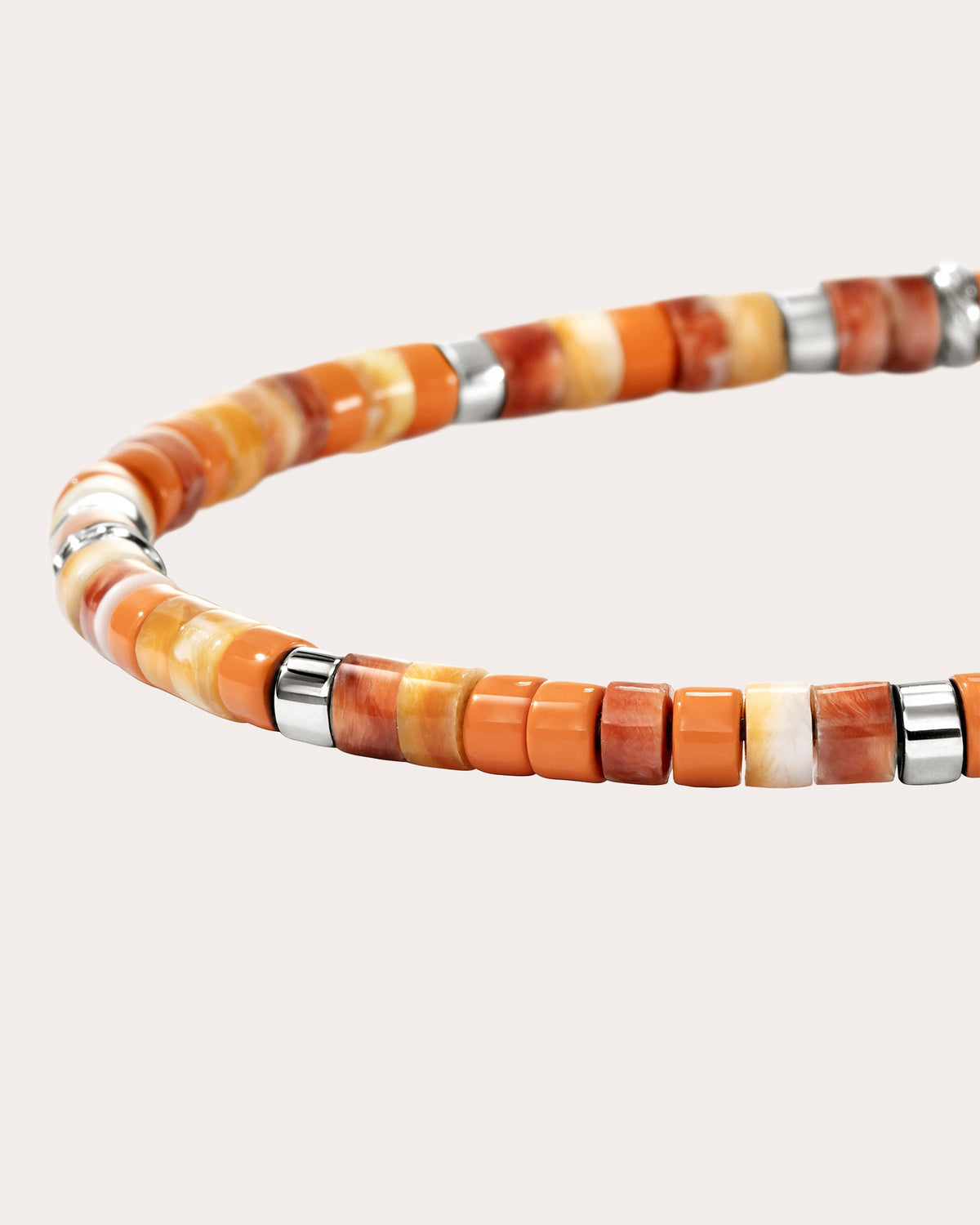 Spiny Oyster Heishi Bracelet