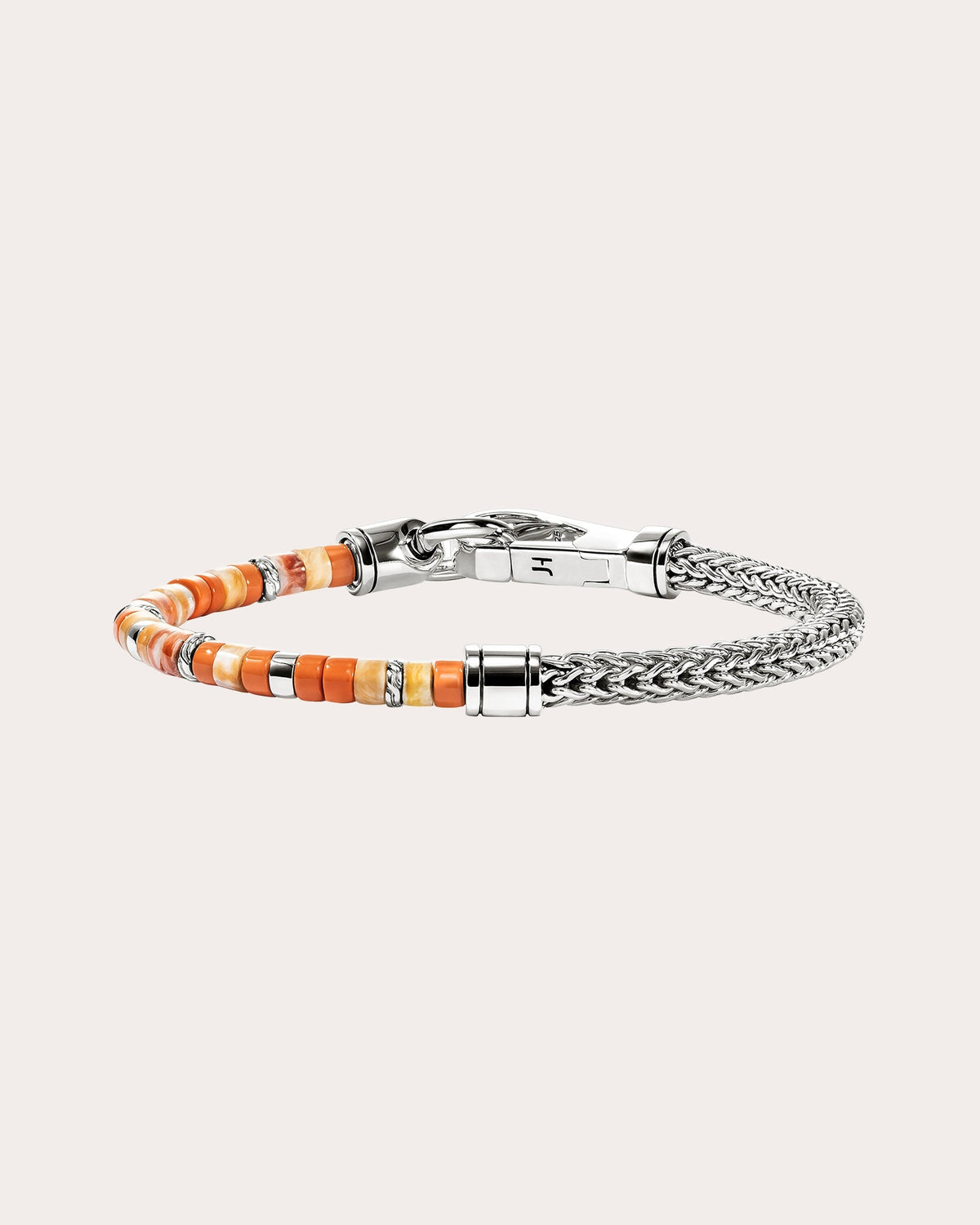 Spiny Oyster Heishi Chain Bracelet