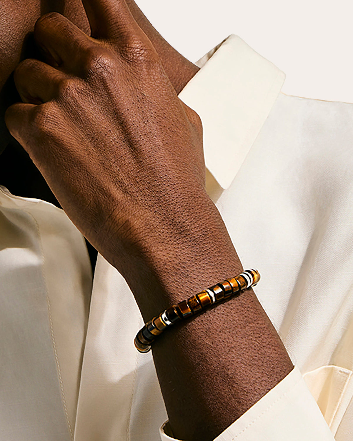 Tiger's Eye Heishi Bracelet