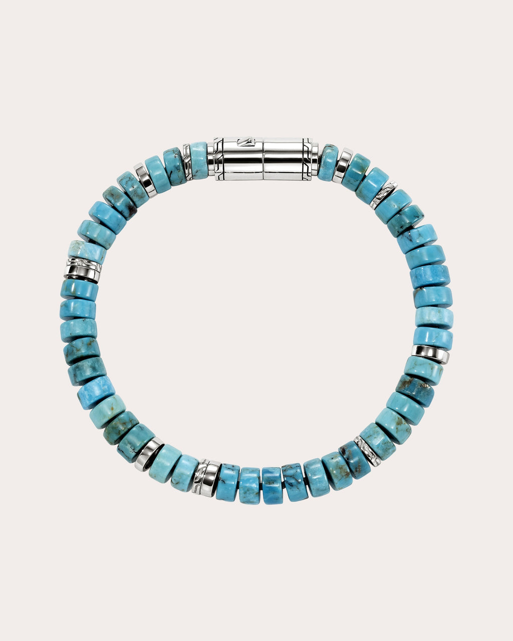 8mm Turquoise Heishi Bracelet