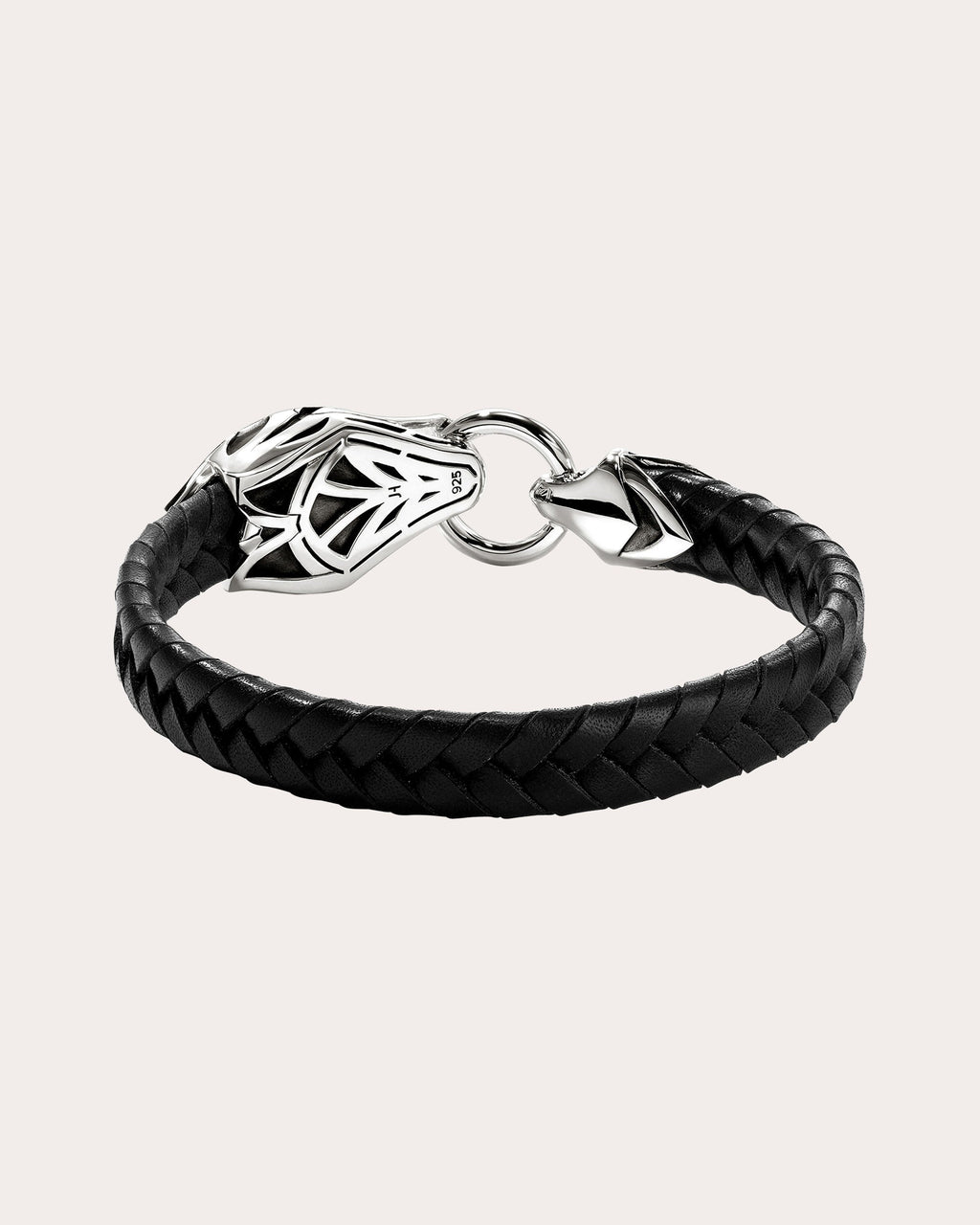 Blue Sapphire Naga Leather Bracelet