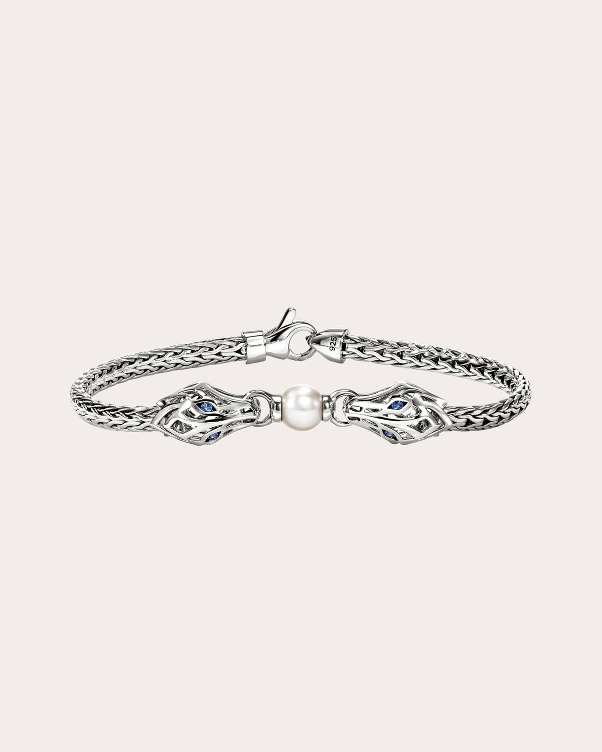 Sapphire & Cultured Pearl Naga Bracelet