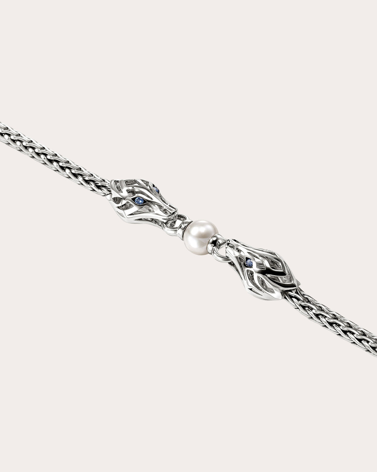 Sapphire & Cultured Pearl Naga Bracelet