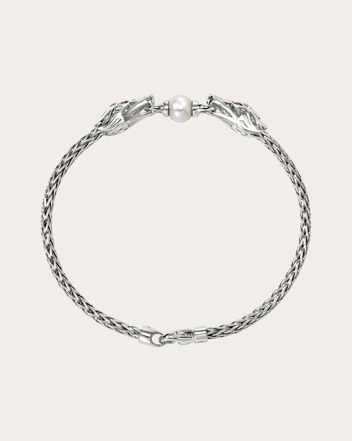 Sapphire & Cultured Pearl Naga Bracelet