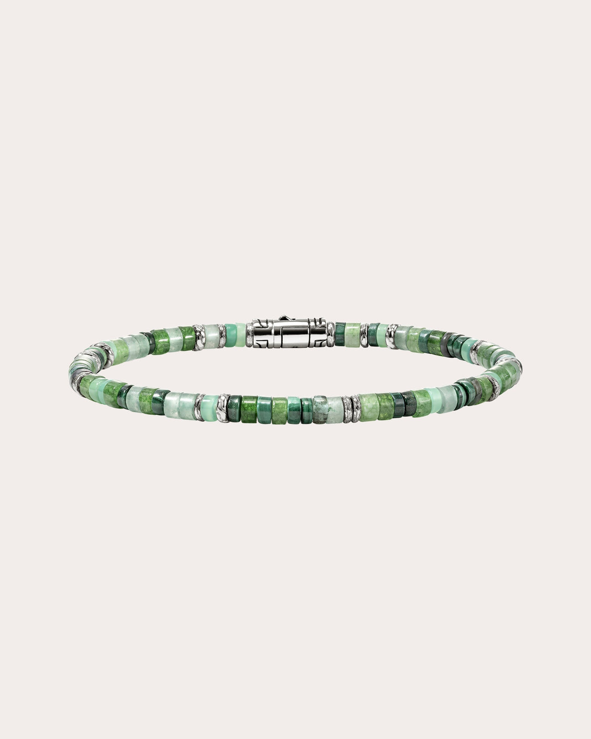 Emerald & Malachite Heishi Bracelet