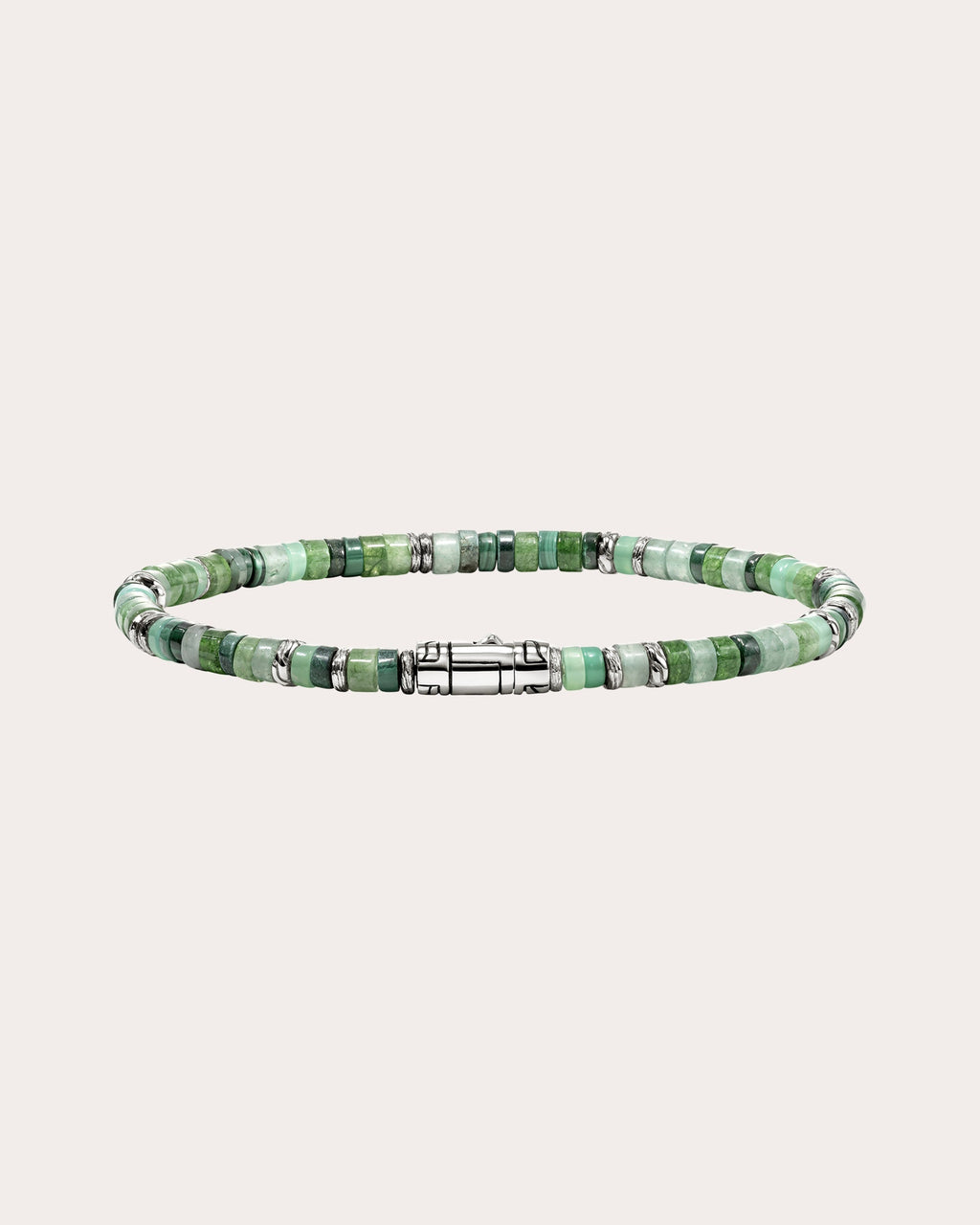 Emerald & Malachite Heishi Bracelet