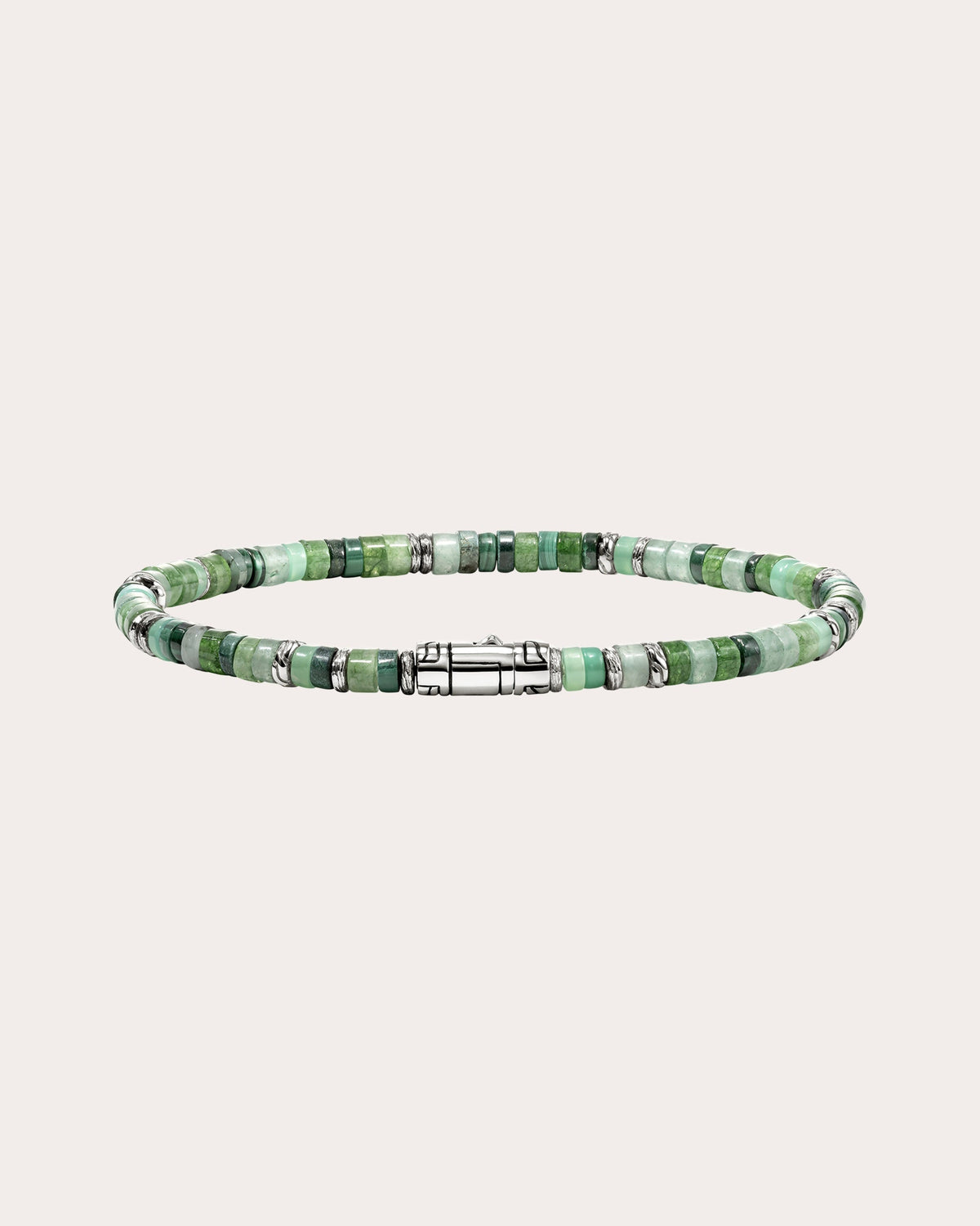 Emerald & Malachite Heishi Bracelet