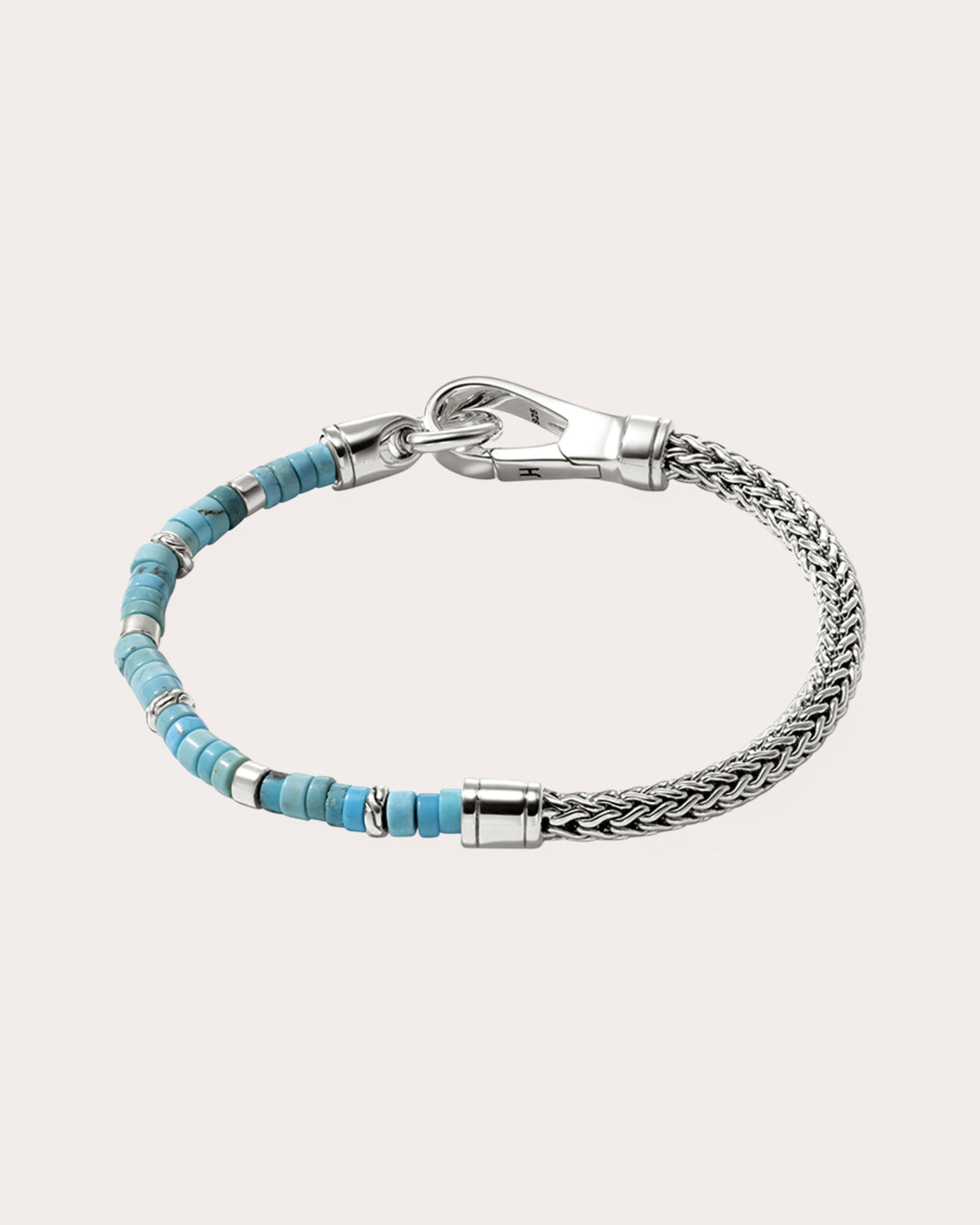 Turquoise Heishi Chain Bracelet