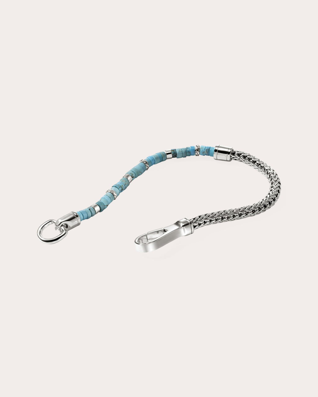 Turquoise Heishi Chain Bracelet