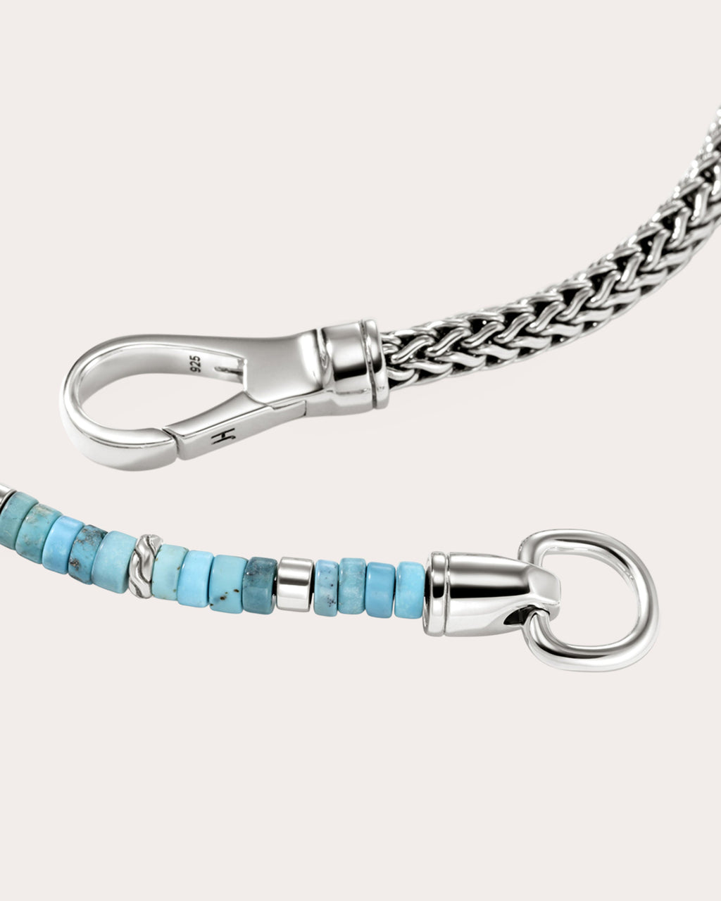 Turquoise Heishi Chain Bracelet
