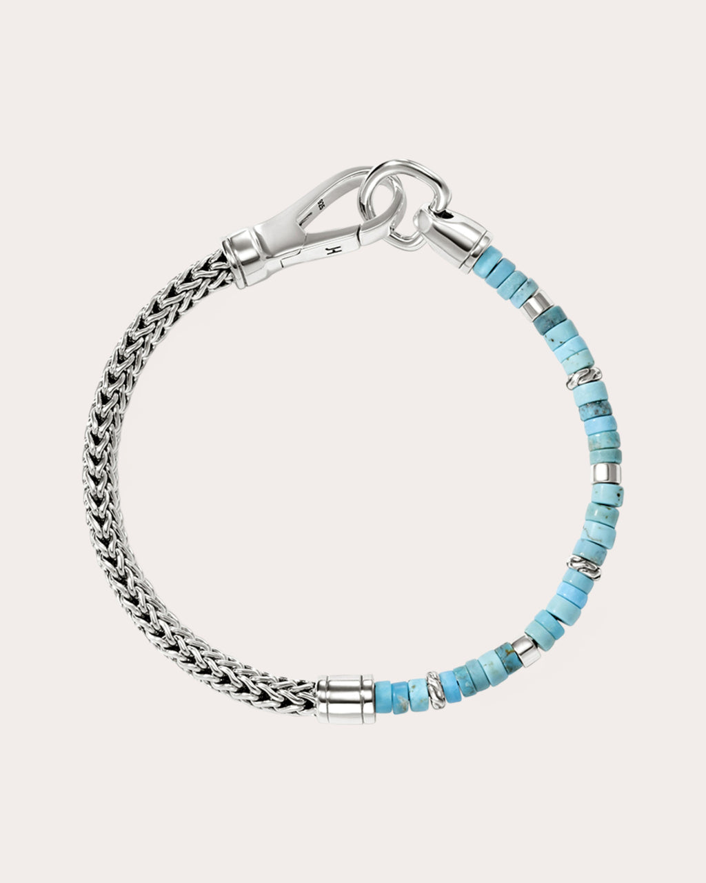 Turquoise Heishi Chain Bracelet