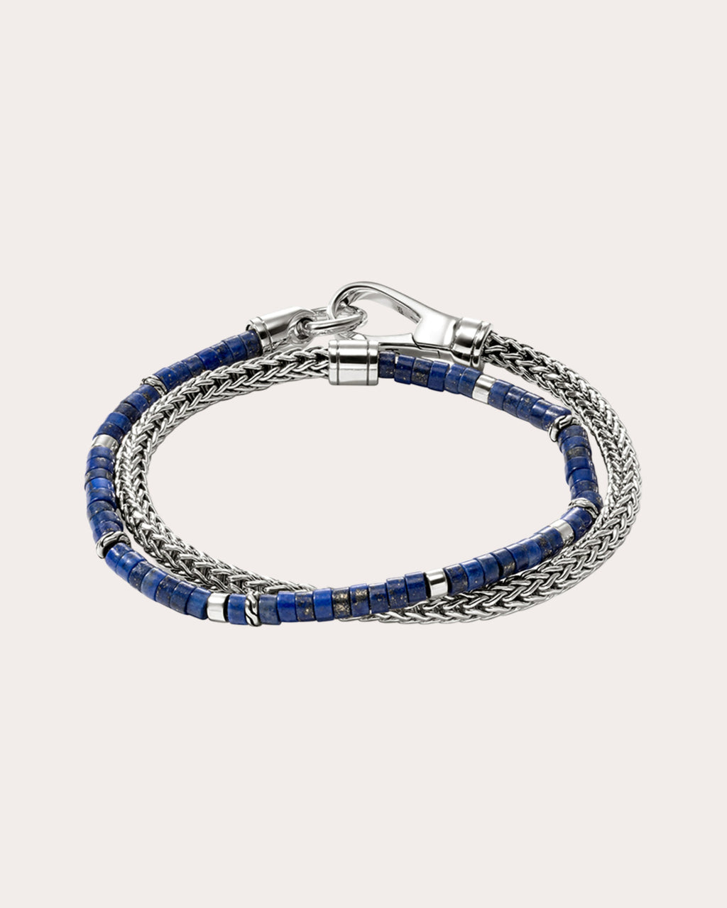 Lapis Lazuli Heishi Chain Wrap Bracelet