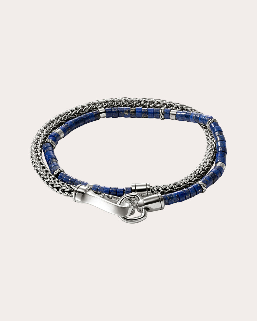Lapis Lazuli Heishi Chain Wrap Bracelet
