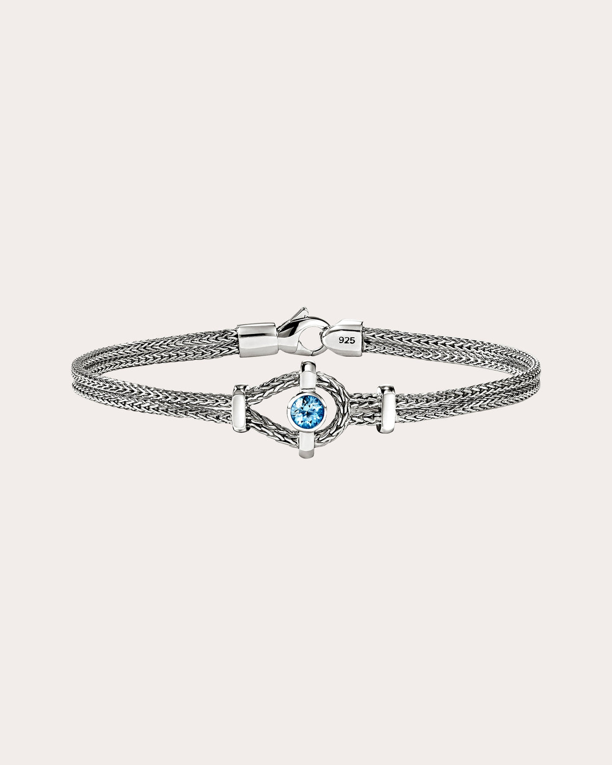 Swiss Blue Topaz Icon Bracelet