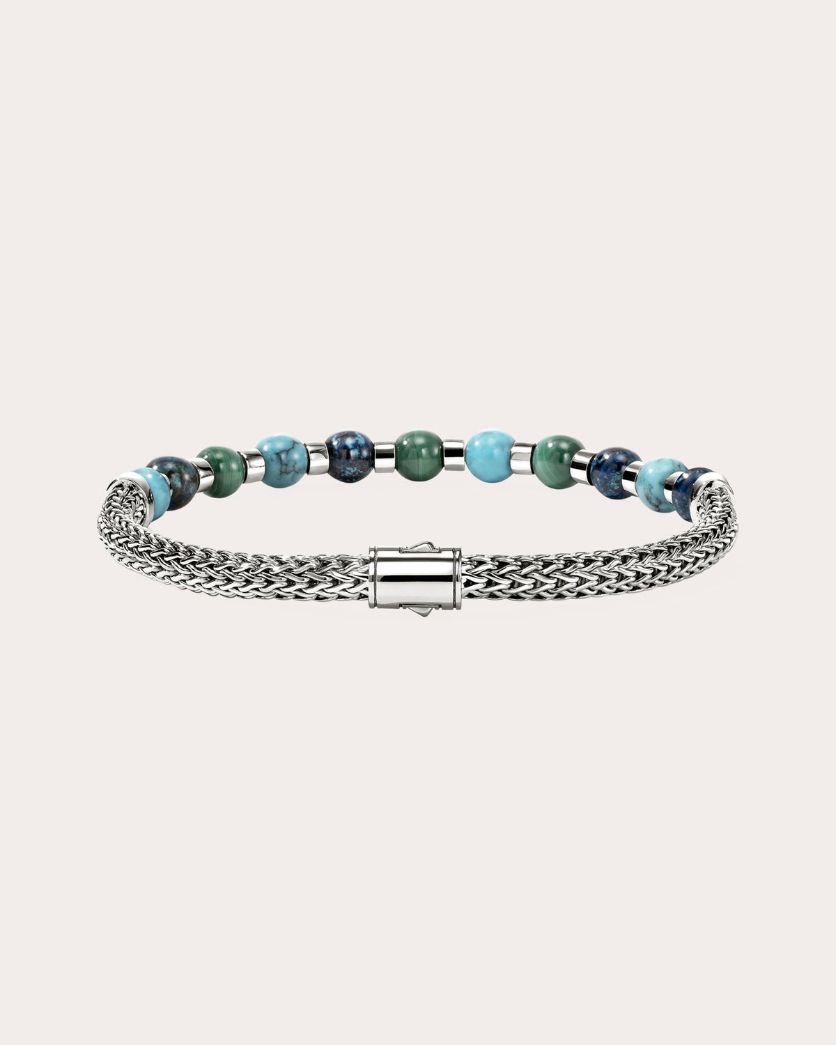 Turquoise & Malachite Beaded Bracelet