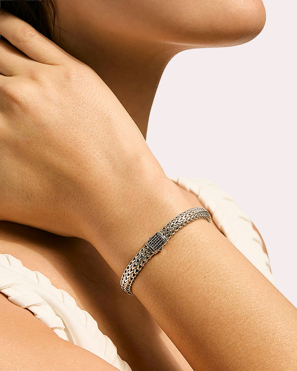 Black Sapphire 6.5mm Icon Chain Bracelet