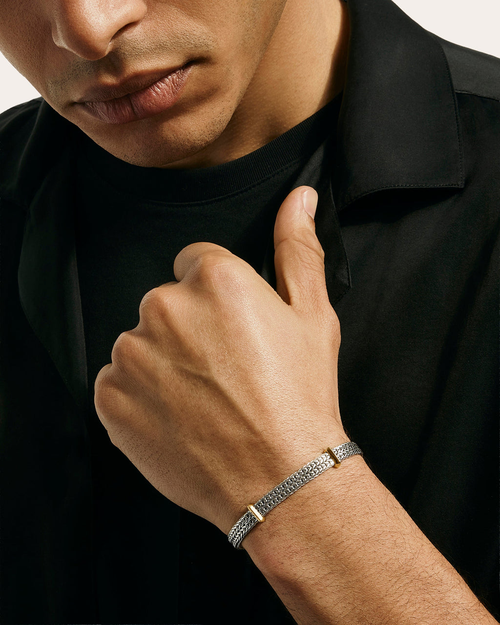 Two-Tone 6mm Icon Link Bracelet