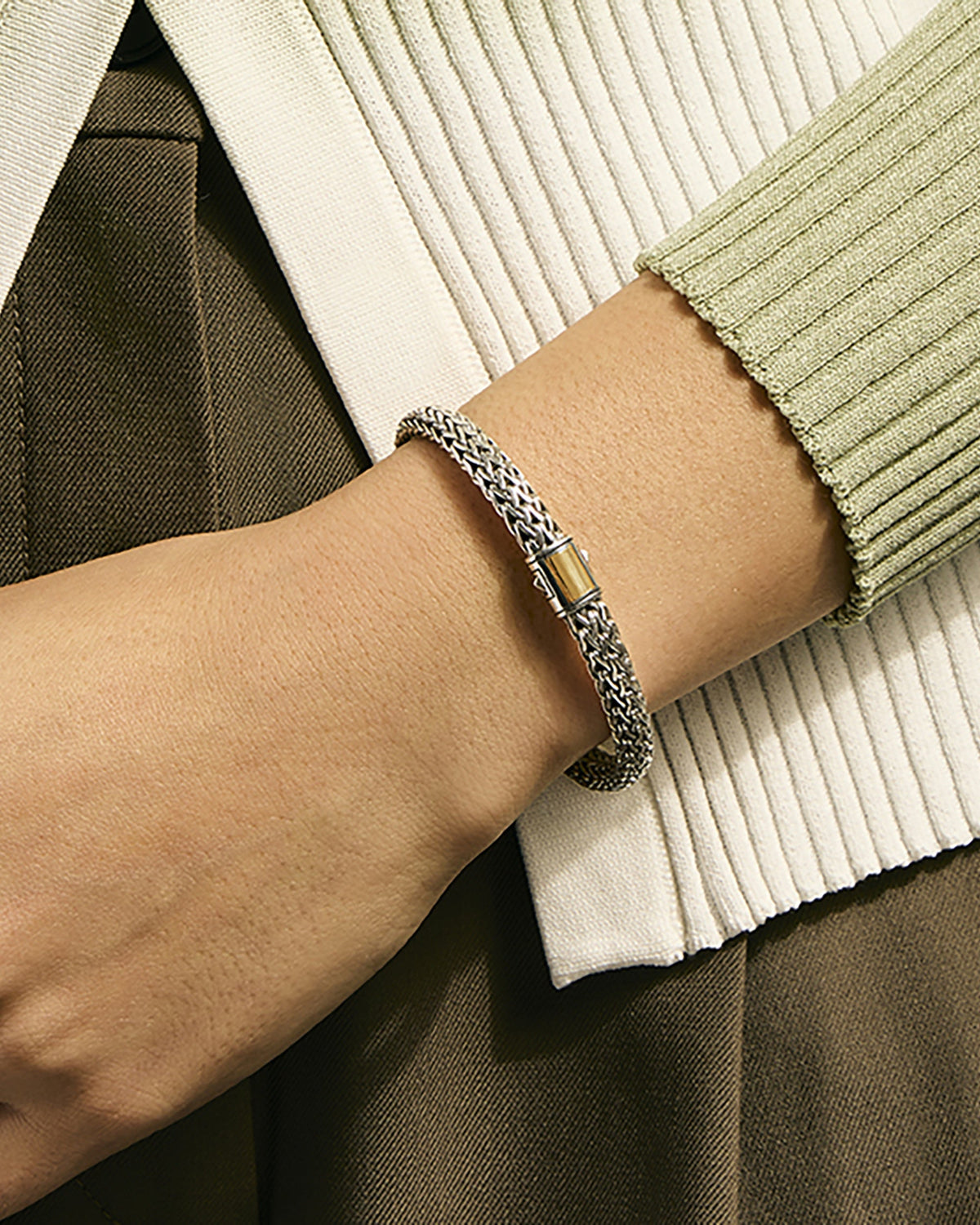 Two-Tone 6.5mm Icon Chain Bracelet