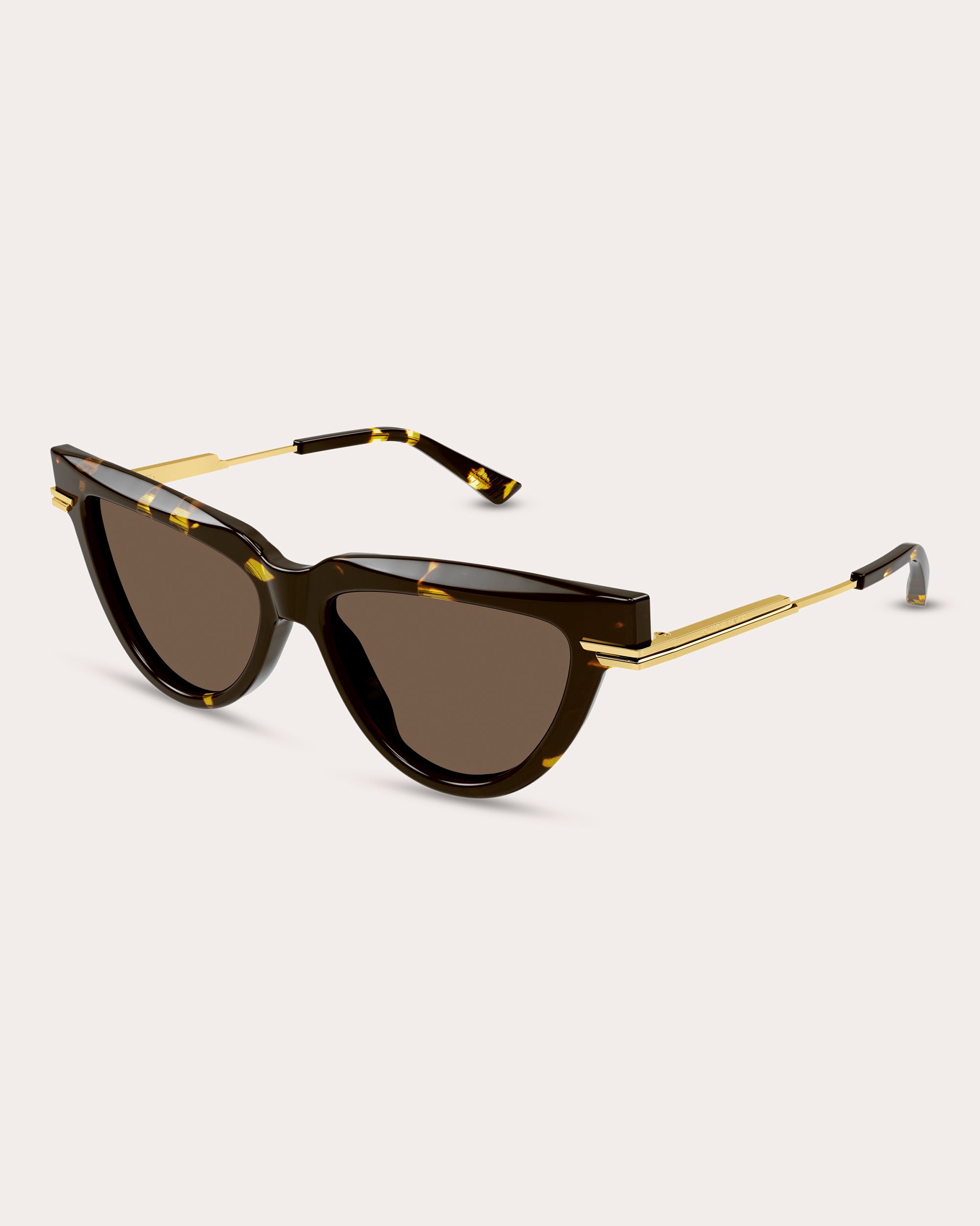 Shiny Havana Combi Cat-Eye Sunglasses